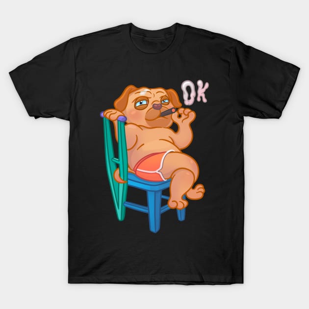 Mops DevOps on sick leave T-Shirt by Devim